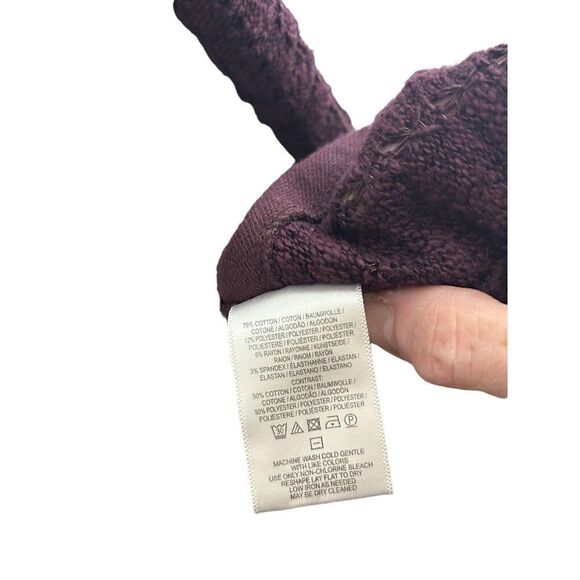 Anthropologie Saturday Sunday Purple Cardigan Sweater With Pockets Size S - Picture 8 of 9